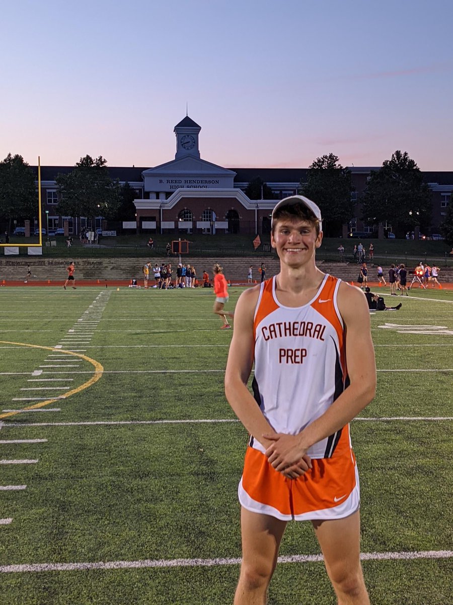 CPRamblers's tweet photo. Congratulations to Prep's Andrew Brown '21. He broke the school record in the 1600M at the John Hay Classic. His official time was 4:21.74, breaking the mark of 4:22.18 set by Tom Held '79. He also set a new CP record for the full mile distance, clocking in at 4:23.58. #Prep https://t.co/H7O48a9E9X