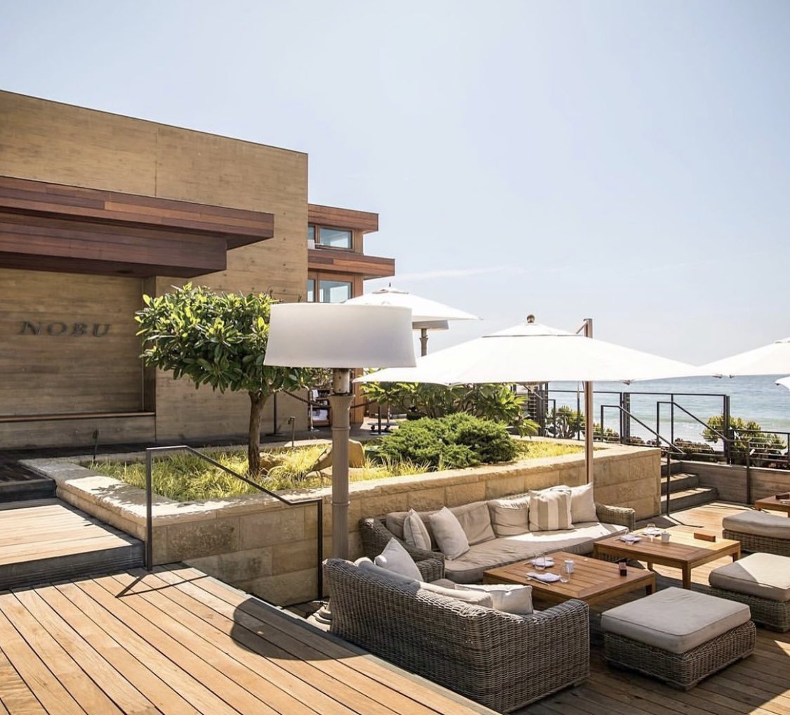 Amazing views, food &amp; music at Nobu Malibu! <a href="/noburestaurants/">Nobu Restaurants</a>.us 😳 🍣 🎶 
•
•
#boomnoteforbusiness #boomnote #b4b #curatedmusic #nobu #malibu #california #curatedbydjs