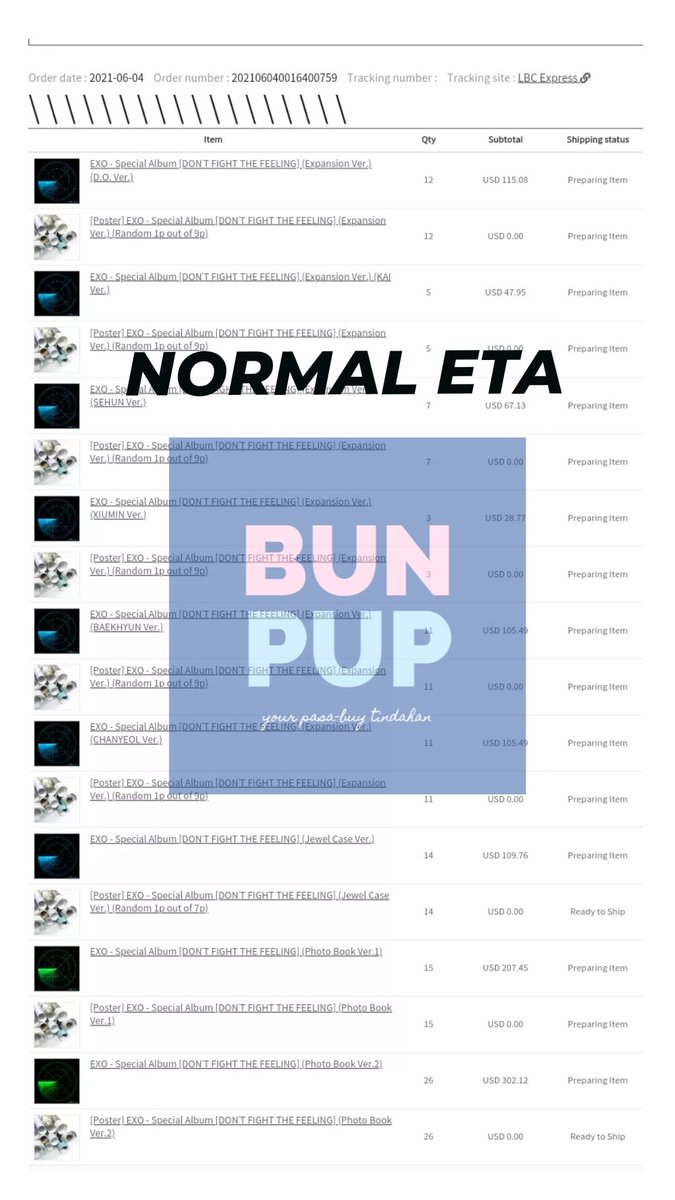 bunpupph's tweet photo. [ EXO DFTF ] ▷#BPPH_Updates
THANK YOU, ERIS! Our pasa-buy for DFTF albums has been ordered &amp; paid to @ktown4u Both NORMAL ETA &amp; FAST ETA are secured. Now, stream #DFTF Bop of the year!~ 🥰😌✊

✈️ESTIMATED ARRIVALS:
*FAST ETA — 1-2 weeks after shipment
*NORMAL ETA — July-Aug https://t.co/gBNSisBOFR