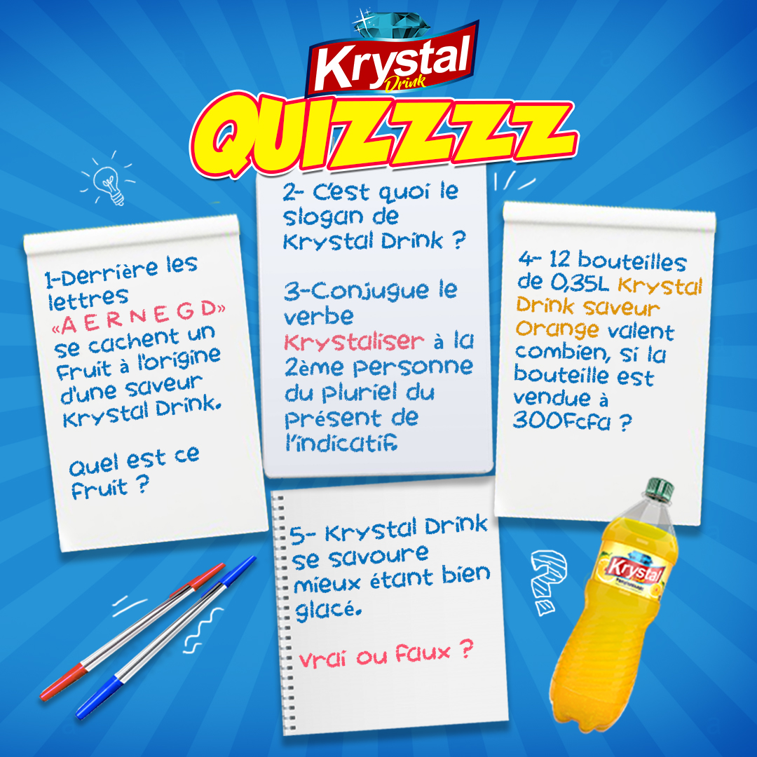 KrystalDrink's tweet photo. Gagnez des packs de jus @KrystalDrink  en 3 étapes : 
-Follow le compte @KrystalDrink 
-RT ce tweet. 
-Donnez les bonnes réponses aux questions sous ce tweet.
Le commentaire avec le plus de RT gagne 4 packs de jus.
Fin du jeu : Mercredi 09 Juin 2021 à 23:59

#KrystalisezVosEnvies https://t.co/IDD09vU8vM