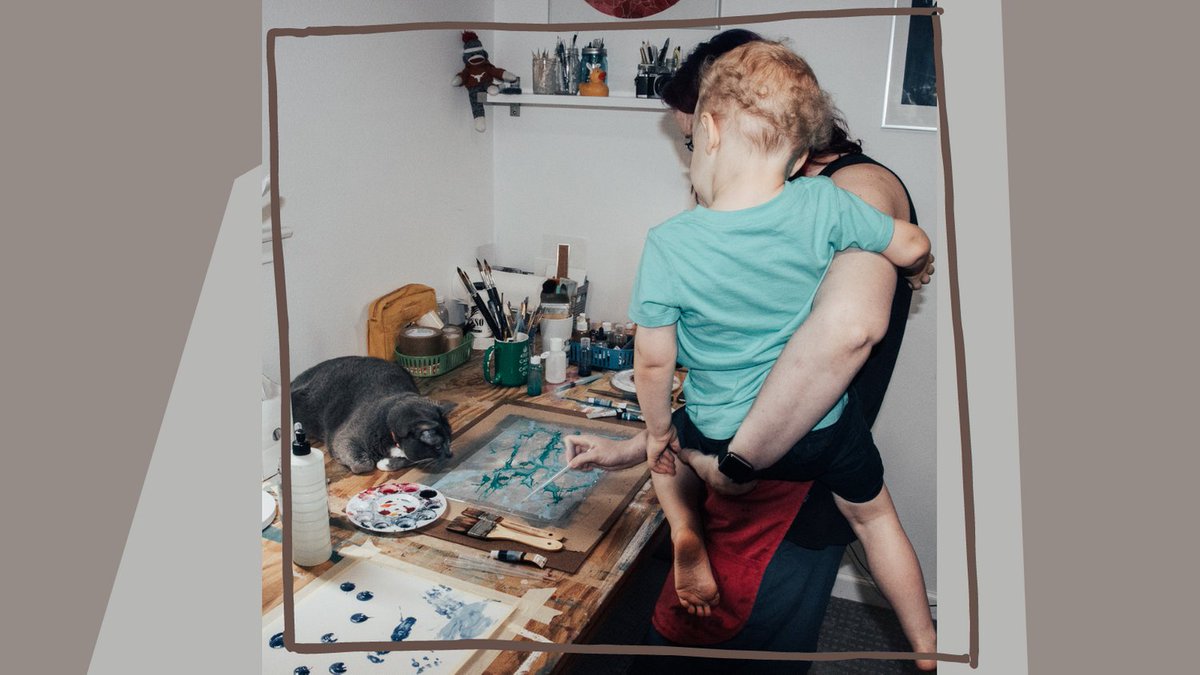 LEK_Studio's tweet image. Most days, I take on the world with this guy at my side. Studio time is often limited. I love him and my art practice.
*
*
*
*
*
#abstractart #modernart #contemporaryart #fineart #painting #neuroart #biologyart #neurology #momartist #womanartist #studiocat #cat