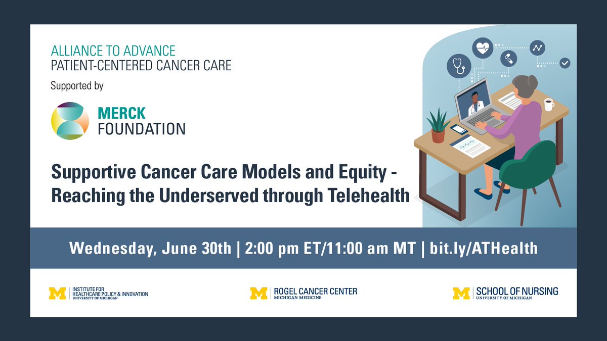 cancercarealli's tweet photo. Join us live on June 30! #CancerSupportiveCare and #HealthEquity: a discussion on reaching vulnerable and underserved patients through #telehealth.
Sign up here today: https://t.co/1XJ3nEzsIp https://t.co/YeKWKbtxVJ