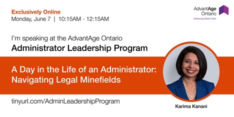 AdvantAgeOnt's tweet photo. The students are eager to hear from Miller Thomson LLP's @KarimaKanani and colleagues @InnaKoldorf and @KFrelick, as they get ready to present their session on Navigating Legal Minefields. #AdvancingSeniorCare
 https://t.co/mFnIPDGpqh https://t.co/oeUBlfu4Ss