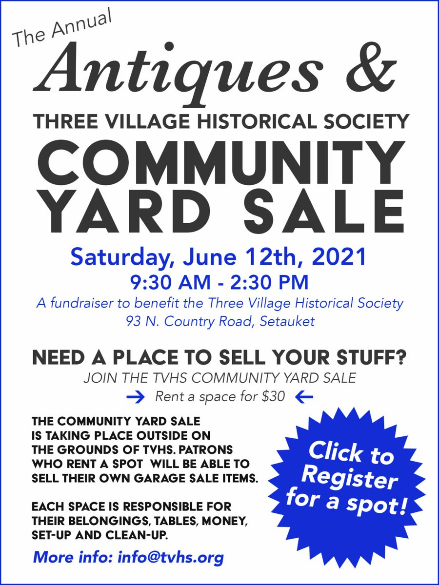Get ready for the BIGGEST Yard Sale of the season, this Saturday, June 12th! conta.cc/3uXZ8OZ