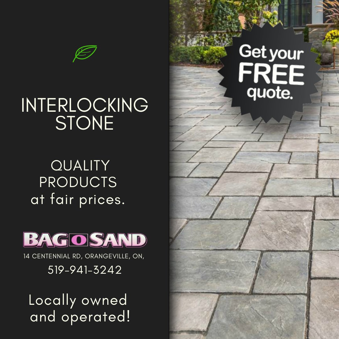 bag_osand's tweet photo. Expand your living and dining into your outdoor space by creating a backyard patio. There are limitless patterns, colours & design possibilities that will enhance the beauty of your home
#BAGOSAND #orangeville #shelburne #caledon #stone #aggregates #flagstone #interlockingbricks https://t.co/4I3o7zlLvA