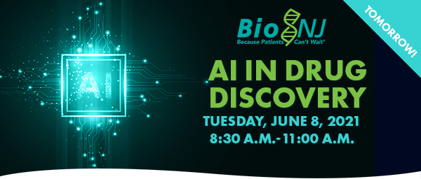 BioNJTalent's tweet photo. Join Us Tomorrow for a Briefing on Artificial Intelligence in Drug Discovery https://t.co/SB6ruSh15l https://t.co/pcIkN7gx2P