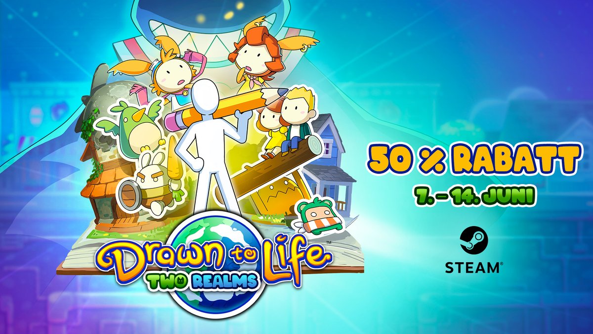 505GAMESGermany's tweet photo. Zwei Königreiche zum halben Preis! 👑
Diese Woche bekommst du Drawn to Life: Two Realms mit -50% Rabatt auf Steam! #DrawntoLifeTR #505Games
➡️ https://t.co/q5zoZzd1Gx https://t.co/pmQe50tWV4