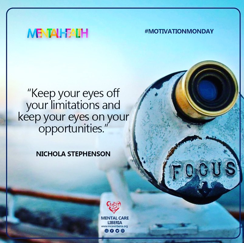 CareLiberia's tweet photo. #MotivationMonday #mentalhealth #MentalHealthMatters https://t.co/xkcIpEJu7h