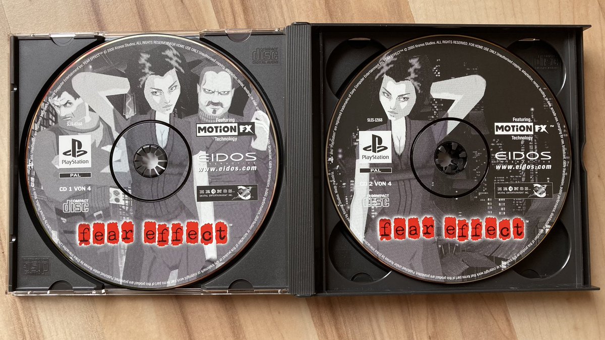 inamo_dragon's tweet image. For this #ps1day I show you one of my favorite games for the #PS1
Take a look at this great disc art of #FearEffect
#ShareYourGames #retrogames