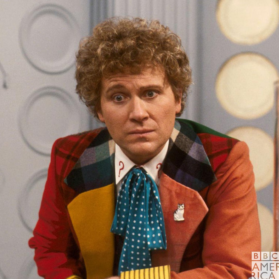 The face matches the lapels! A very Happy Birthday to Colin Baker, the 6th Doctor. 