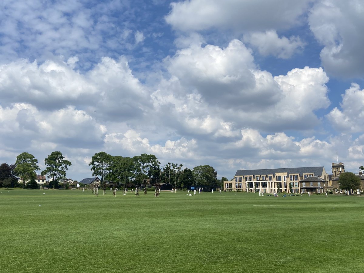 ElthamSport's tweet photo. Brilliant to see 3 squares in action as year 8 host cricket matches vs Judd and Bickley Park. #TeamEltham @ElthamCollegeUK https://t.co/aBMm0KiPuy