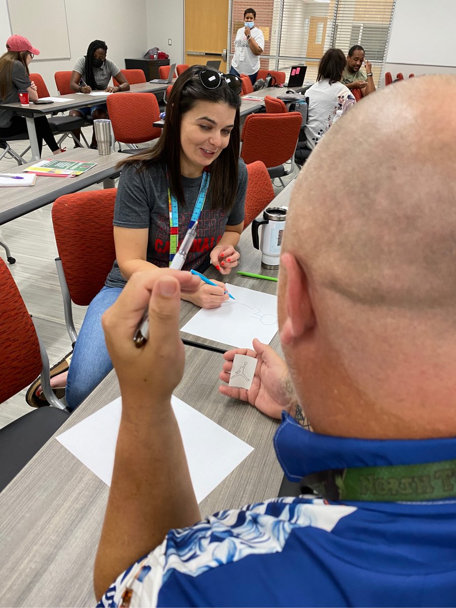 CaffeyJH's tweet photo. Our leadership team is at work to get us ready for a great year! 

Team building for the win this morning! 

#WeAreCaffey #CardinalPride #TimeToFly https://t.co/Bi2gQXmJwc