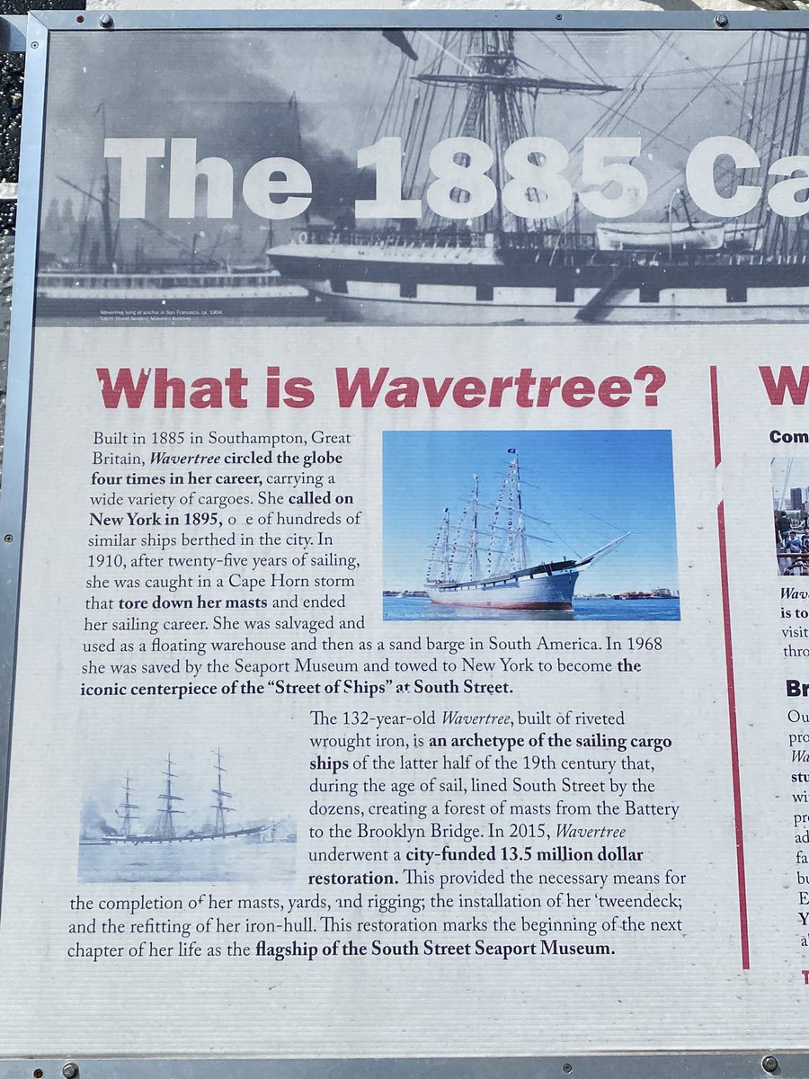 Leman3rdGrade's tweet photo. Today we took a stroll to the South Seaport to observe the Wavertree 1885 cargo ship. We reviewed the history of Mannahatta and the importance of trade throughout NYC’s history. This trip wrapped our exploration unit in social studies! https://t.co/8bzZj3Q9Ar