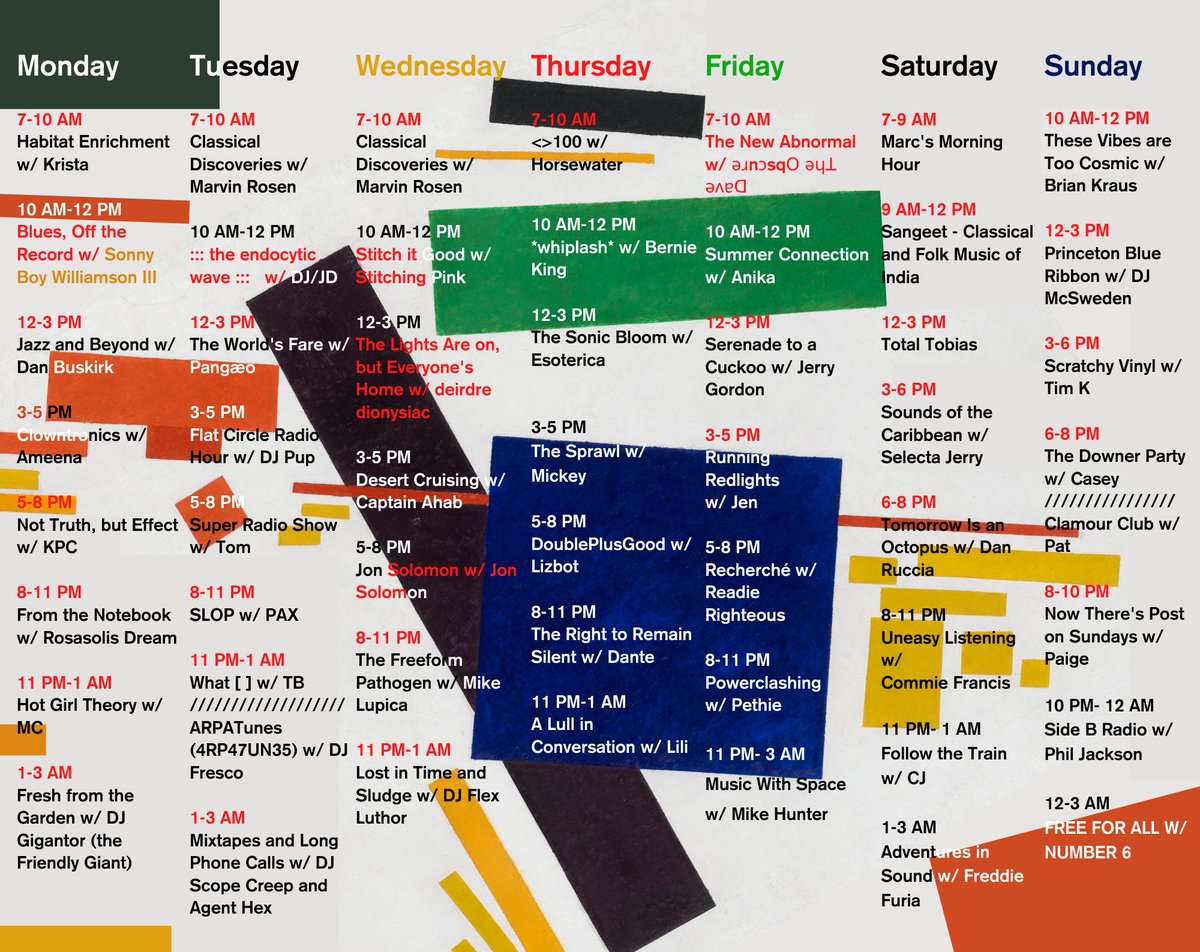 wprb's tweet photo. New WPRB summer season starts TODAY!  https://t.co/icW9vhpxha.djs. Many DJs in the same slot as b4.  What is there not to like? https://t.co/7DyVOUFW9M