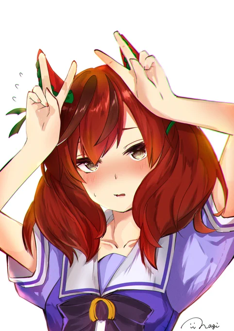 照れぴーすネイチャ
#ウマ娘 