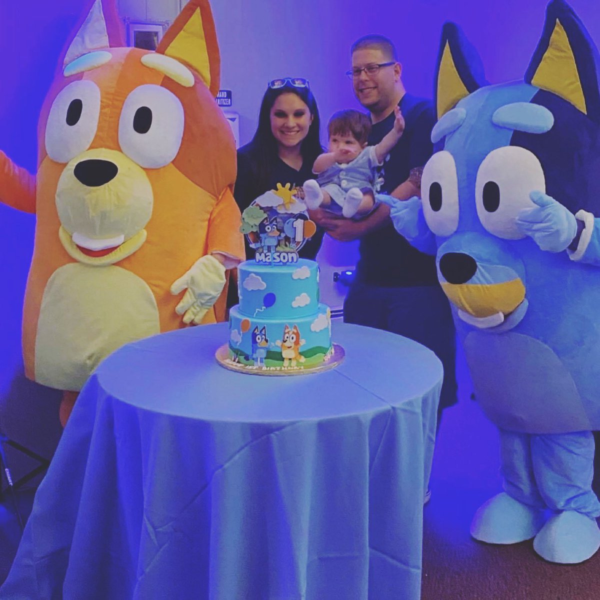 ACMEventGroup's tweet image. Now this is too cute! Happy 1st Bday to Mason!!🙌🎉🎉🎉 Such a wonderful and heartfelt event this past weekend. Can you believe we were the DJ for Mason’s parents wedding?!?!💕
#firstbirthday #longislandevents #summerparty #summerevents #summerfun #summerbirthday #bluey