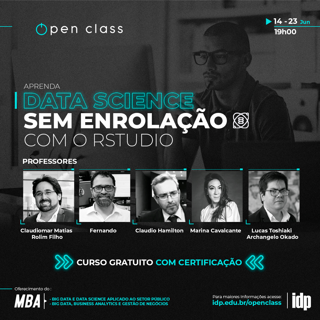 barbalhofernand's tweet image. Mais uma dica de Open-Class do @SejaIDP que vou estar presente. Agora com curso introdutório ao R. 
Mais informações 👉 idp.edu.br/openclass/apre…