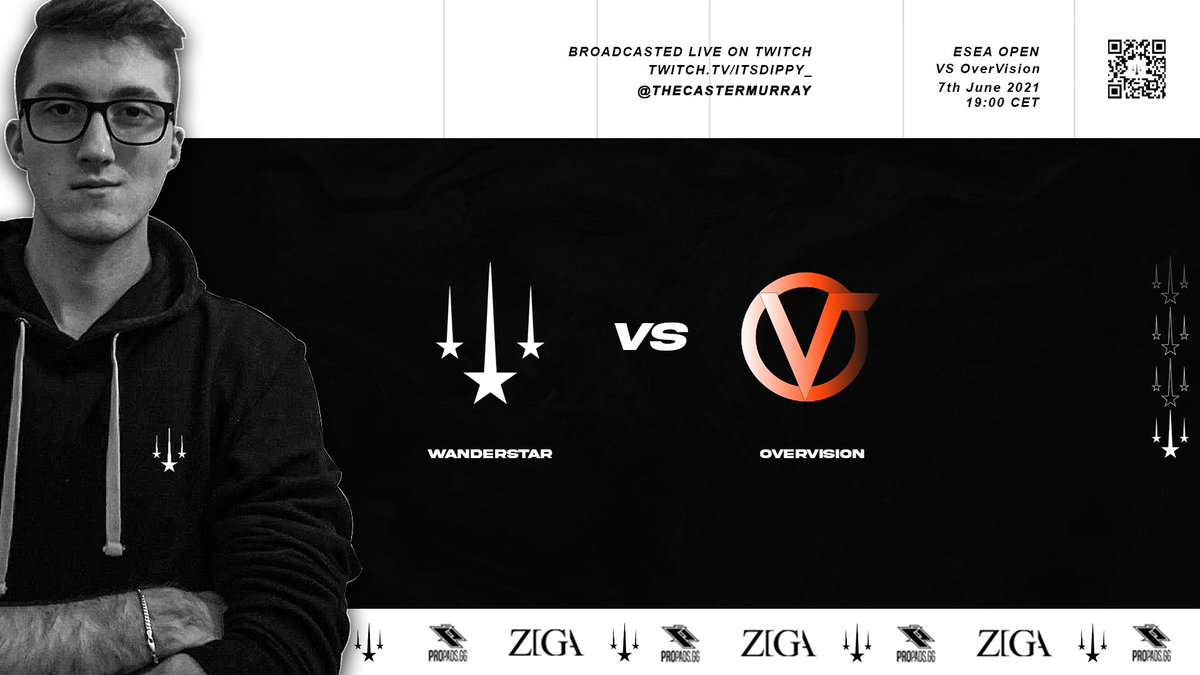 WANDERSTARorg's tweet image. 💫WANDERSTAR CSGO ESEA Open!💫

Another Day, another Game

🆚 - @OverVisi0n
⏰ - 7th June / 7:00pm CET
📺 - twitch.tv/itsdippy_ - @TheCasterMurray 
🗺 - de_nuke

#ReachForTheStars #RFTS #WANDERSTAR #CSGO #ESEA