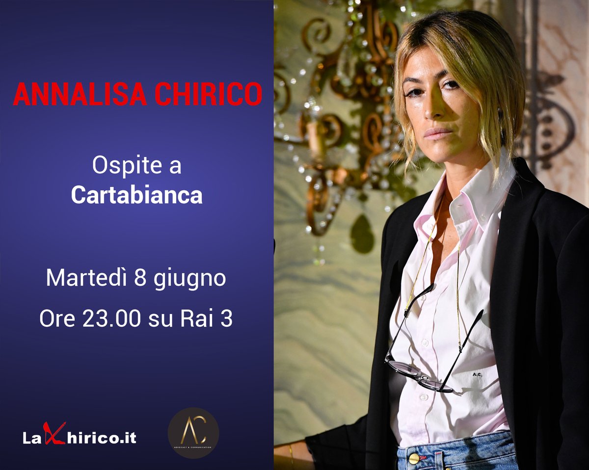 Annalisa Chirico On Twitter Domani Saro Ospite Di Cartabiancarai3 Vi Aspetto Dalle 23 Su Rai3 Seguimi Su Https T Co Aqinir8oot