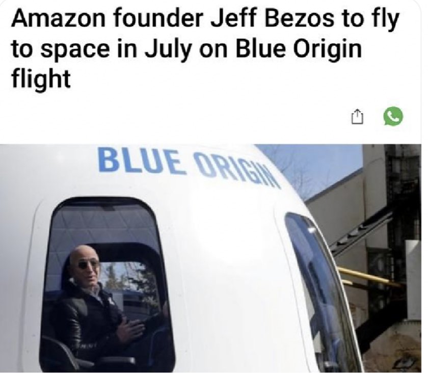 Influnc1's tweet photo. When you cant roam on earth due to covid but you are @JeffBezos 
#amazon #blueorigin https://t.co/8uhqfenXV0