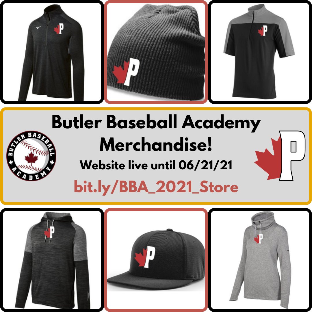 ONTProspects's tweet photo. ⚾️MERCH ALERT!⚾️
Our online store is open and filled with loads of #Mizuno products for you to choose from.
Browse here: https://t.co/AktvLszg01
All merchandise is available for purchase up until 06/21/21
#ButlerProspects #BetterEveryDay #BaseballApparel https://t.co/103on7h6qx