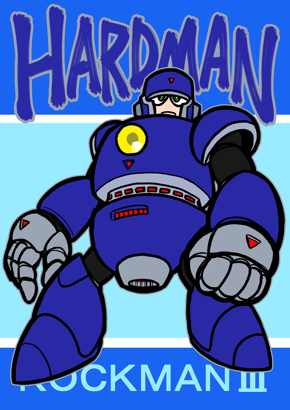 あおいひと 過去絵発掘シリーズ ロックマン３ シャドーマン スパークマン マグネットマン ハードマン T Co Xqurydfgtk Twitter
