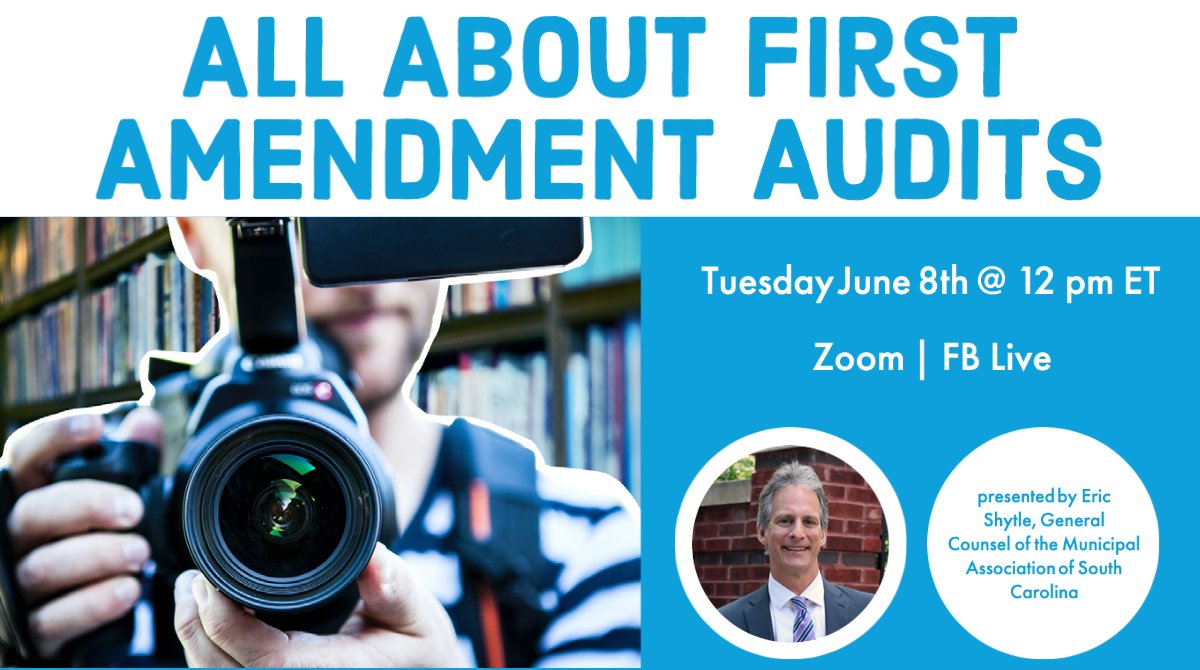 1stAmendmntMus's tweet photo. Join us online tomorrow Tuesday, June 8th at 12 pm ET, as lawyer Eric Shytle explains the legal and historical background of the First Amendment Audits phenomenon, as well as ways staff in public places can prepare for this practice. https://t.co/g4eE2GFpk9 #FirstAmendmentAudits https://t.co/kWeGpTqnpG