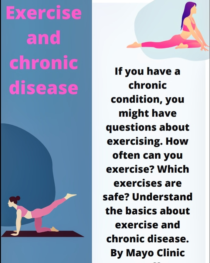 MattersHealth1's tweet photo. If you have a chronic disease such as heart disease, diabetes, asthma.Exercise can be of importance in health benefits,a 60minutes physical activity per week can have significant health https://t.co/Lc1tyRkZ71's important to have a discussion with your doctor before starting. https://t.co/RSzGZriWnt