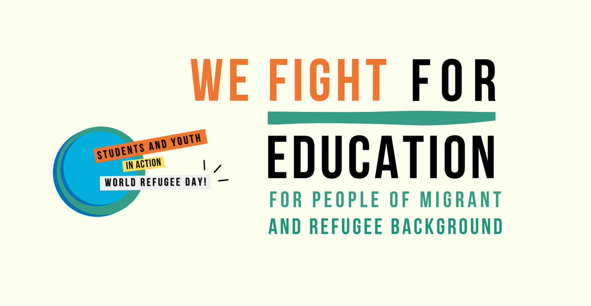 🗣️ 20th of June marks the #WorldRefugeeDay: we take this opportunity to honour the strength and the courage of young refugees and address some existing challenges. 
🌎 Wherever you are, we expect you to join us, are you in?! More details will come! 
#withrefugees #15by30