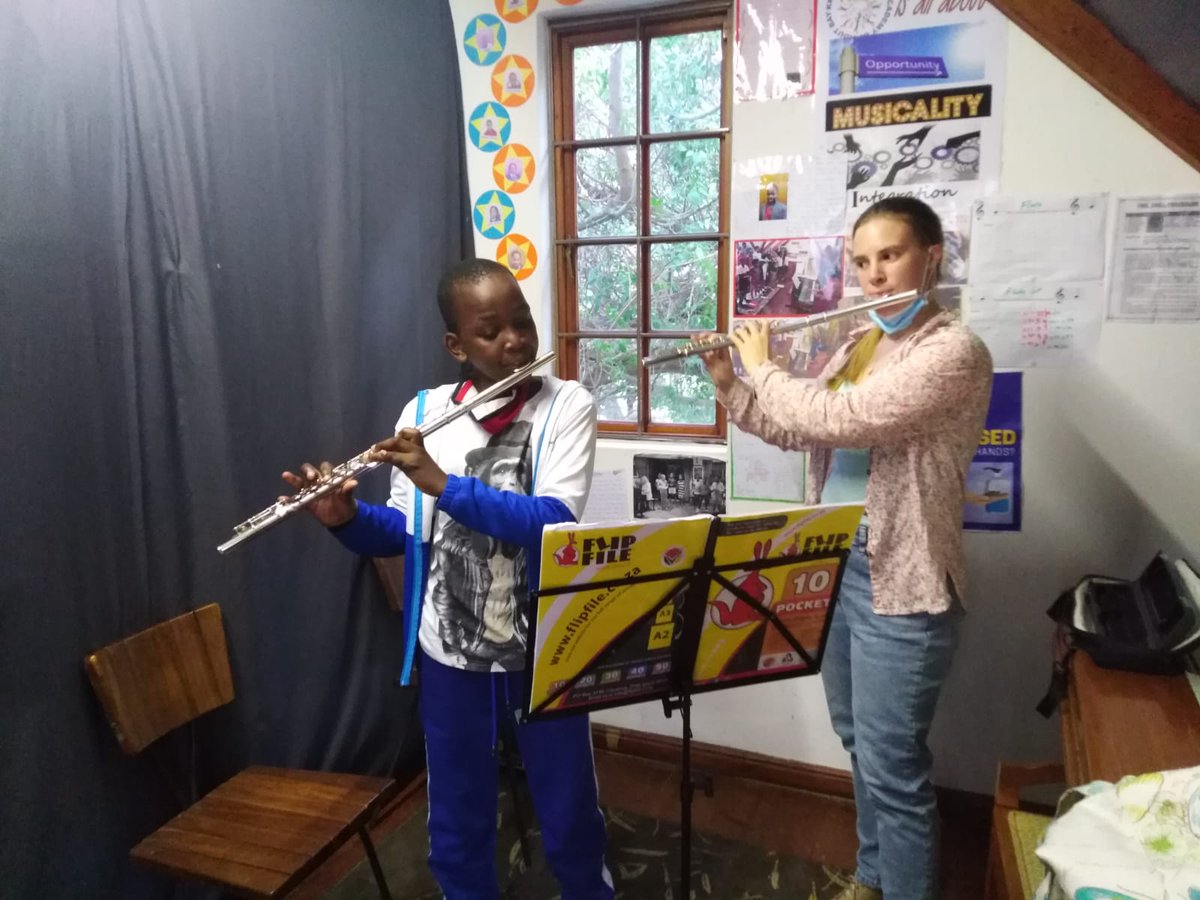 Monitoring and evaluating our methods at KMA is important to us because it helps our children progress properly. One way we do that is by assessing our pupils twice a year. Here is Elton getting ready for his assessment on the flute! ☺️🎶❤️

#IgnitingTheSpirit
#MusicIsHealing