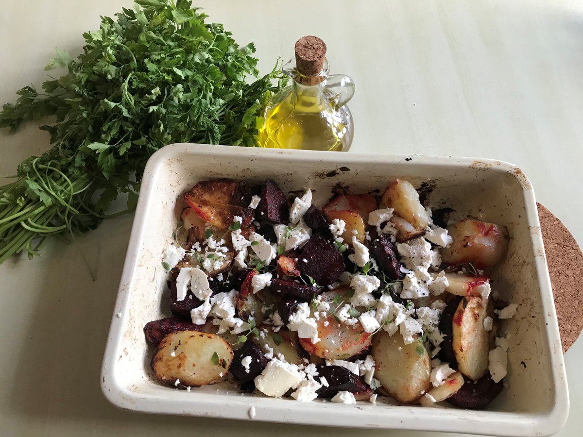 Here's an absolutely fantastic example of a delicious meal built from the fresh produce we stock - Roasted Root Veg with Feta and Thyme #bfc #mondaymealinspiration #vegetables #fresh #foodhub #borough #london #cheapmeals #homecook #delicious