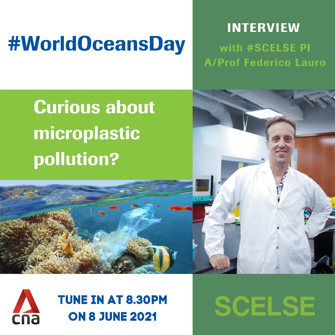 For #WorldOceansDay tomorrow, #SCELSE PI A/Prof Federico Lauro <a href="/slime_lauro/">Lauro Lab</a> shares his insights on microplastic pollution and how to tackle this persistent problem. Tune in at 8.30pm to catch his interview. #microplastics
