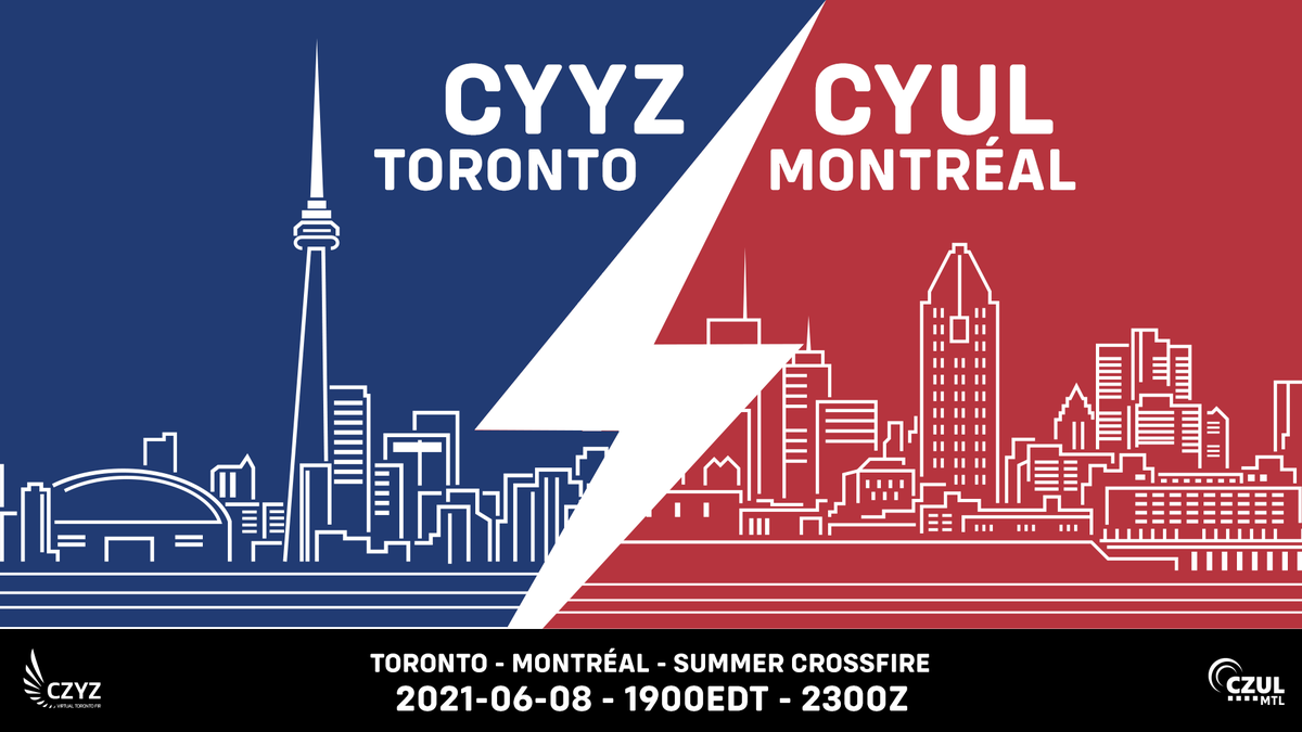 skycraftva's tweet photo. Hey all you #vatsim pilots out there join the @TorontoFIR and the #Montreal FIR for there Summer Crossfire. it's happing tomorrow starting at 7Pm EST. see you in the sky. oh and ya of course #skycraftva will be in the sky! https://t.co/m5sL4tdvRm