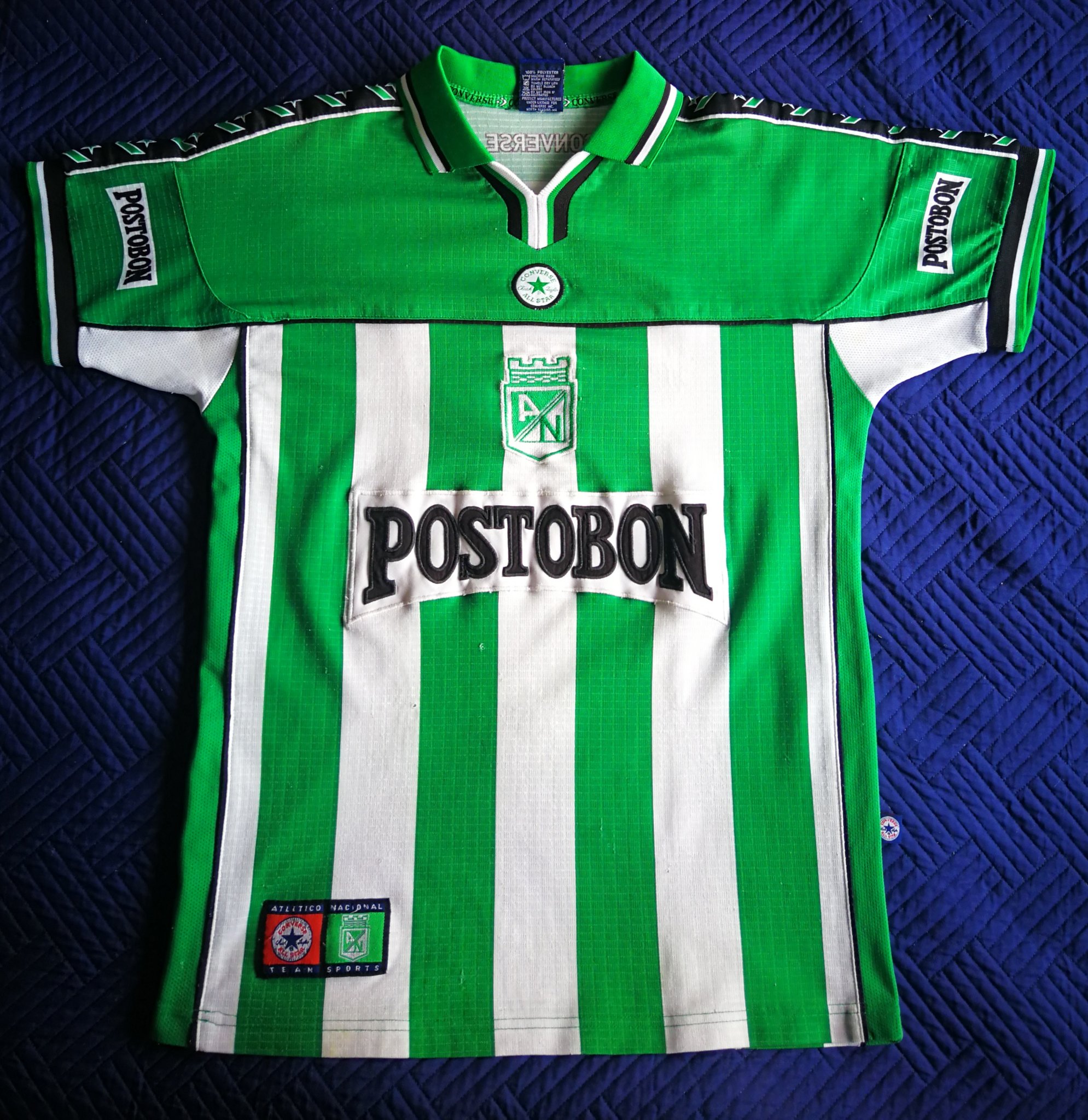 Diálogo Chirrido medio Ricardo Orozco ®️ on Twitter: "Tengo esta camiseta original de Atlético  Nacional converse, año 2002. ¿Cuánto ofertarían por ella? Me ayudan con el  RT, gracias. https://t.co/HbxMkqpglp" / Twitter