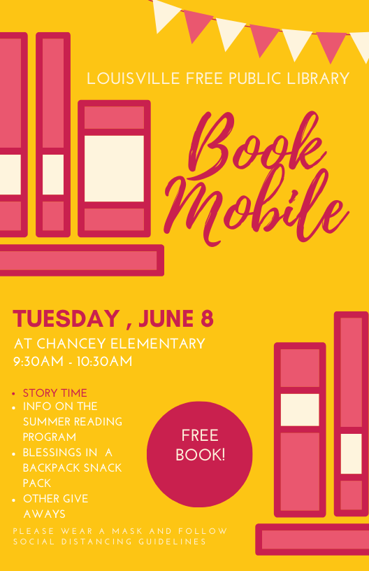 cardinalcommons's tweet photo. Join me and the Louisville Free Public Library for Story Time and Give-aways tomorrow!! @NCES_Knights https://t.co/UEZw1rsZBd