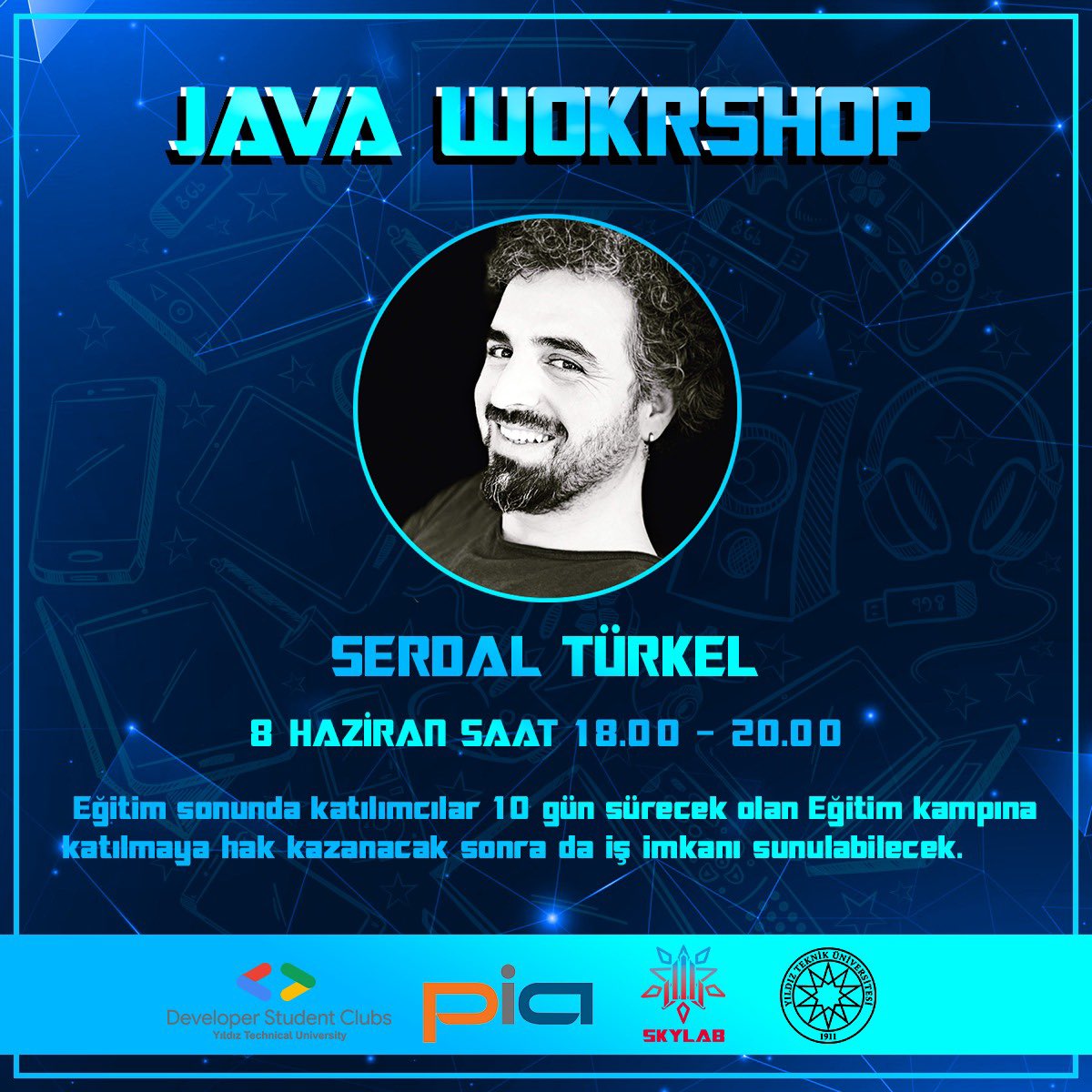 PiA(People in Action) şirketi ile gerçekleştireceğimiz atölye çalışmasında Java tabanlı teknolojileri uygulamalı olarak öğreneceğiz. Java teknolojilerine merakınız varsa 8 Haziran Salı günü saat 18.00'de hepinizi bekliyoruz.😉
Katılım için:
Zoom ID: 921 4112 5068
Şifre: PIA123!