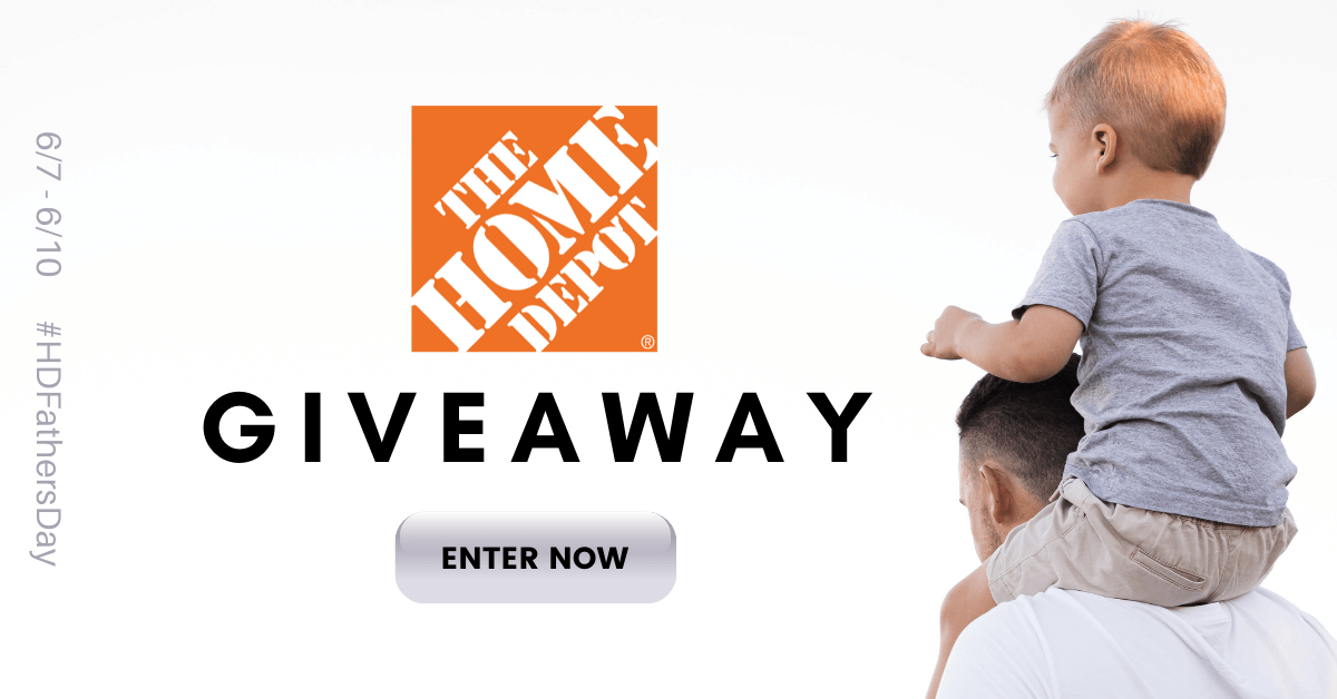savings's tweet photo. We're giving away two $500 e-gift cards to spend at @HomeDepot! Submit your email address for a chance to win: https://t.co/JnEAVB0ERq
#HDFathersDay #Giveaway https://t.co/F66UD25rGS