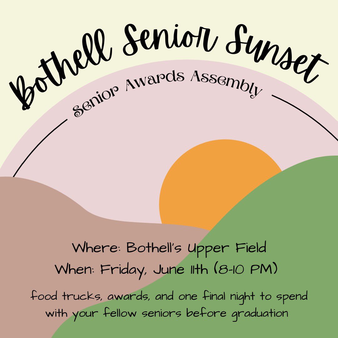 BothellHigh's tweet photo. ATTENTION SENIORS! https://t.co/ENIAncnZlv
