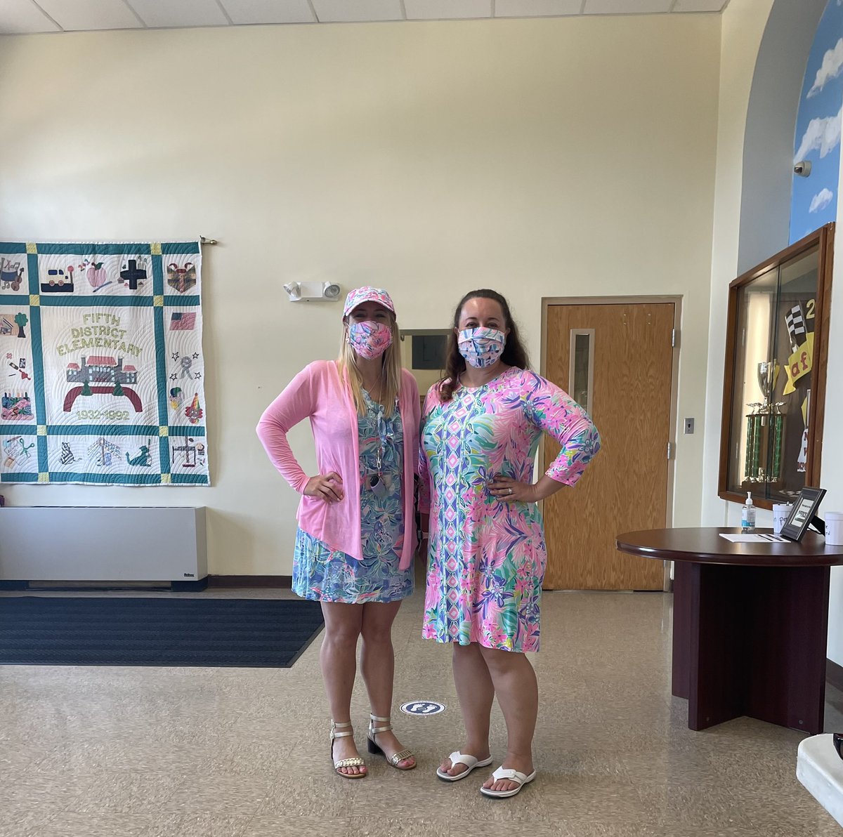 Letter G &amp; H—- glitter, glow, and hat day. Or our interpretation, #LillyDay <a href="/MrsDausesFDES/">Lauren Dauses</a> <a href="/FDESbcps/">Fifth District Elementary</a>