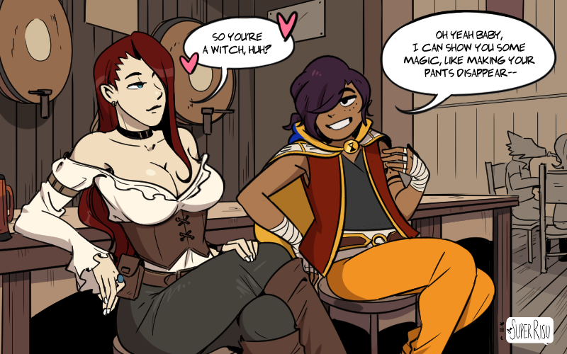 SuperRisu's tweet photo. A short comic on my shameless OCs PG and Sixty #pg60 https://t.co/9iuBGza91X