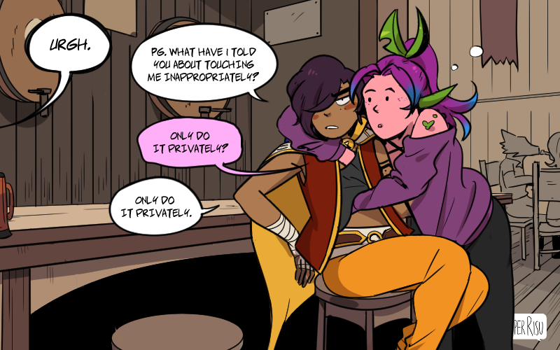 SuperRisu's tweet photo. A short comic on my shameless OCs PG and Sixty #pg60 https://t.co/9iuBGza91X