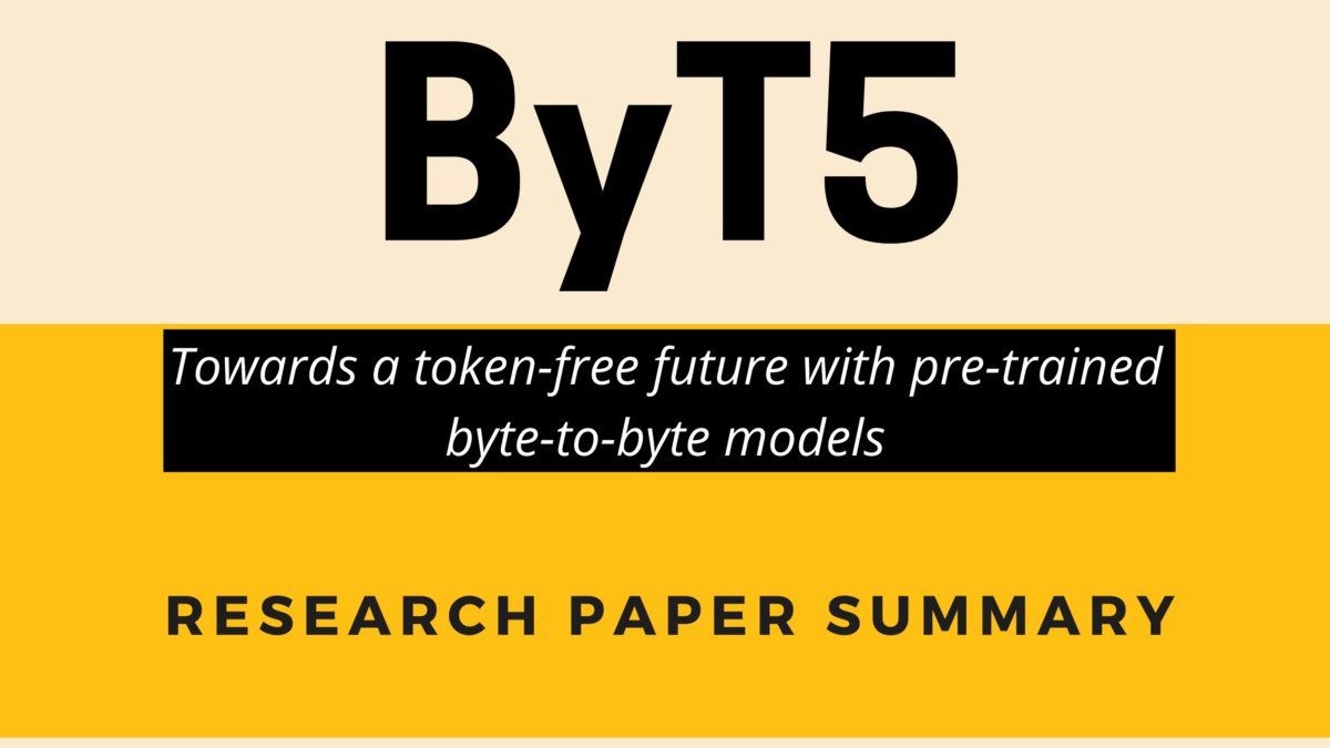 DrMattCrowson's tweet image. RT ByT5: Towards a token-free future with pre-trained byte-to-byte models dlvr.it/S1FDFh #byt5 #artificialintelligence #machinelearning #nlp #research