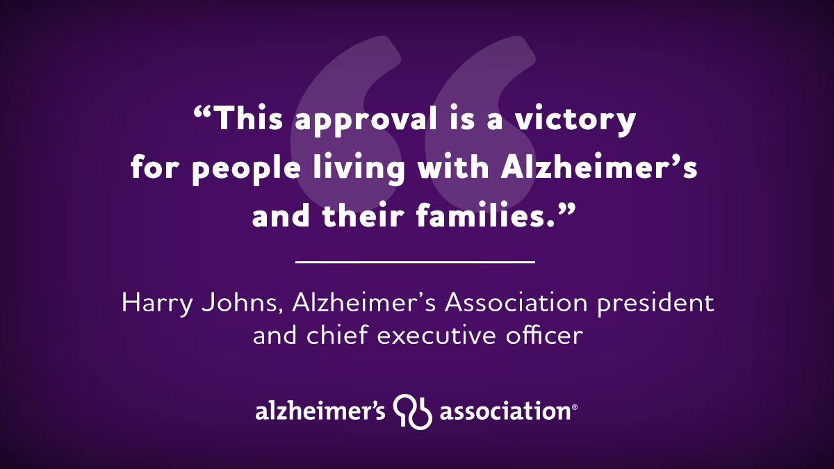 alzassociation's tweet image. Breaking news: The FDA has approved Aducanumab, the first FDA-approved drug that delays decline due to Alzheimer’s. On behalf of those impacted by Alzheimer’s &amp;amp; all other dementia, we celebrate today’s historic decision.
