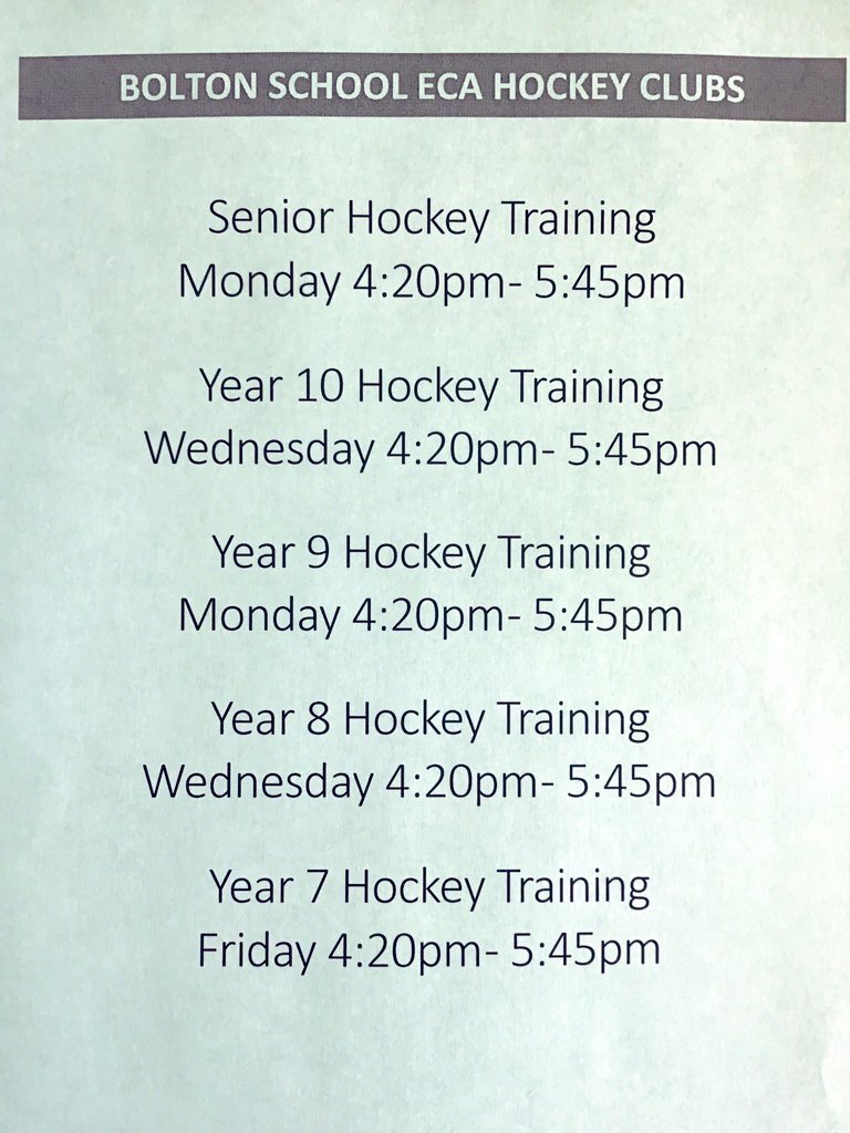 HockeyBolton's tweet image. @BoltonHockey @SportatBolton after school hockey coaching continues as before half-term #learntheskills