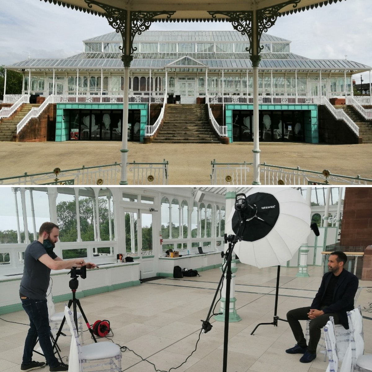 Today's office, filming for #rba2021 with <a href="/popsiclevideo/">Popsicle Productions</a> in the gorgeous Isla Gladstone Conservatory