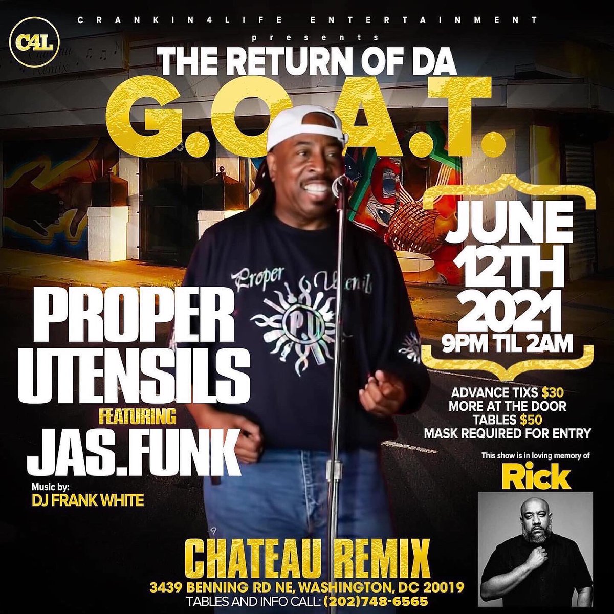 GoGoBouncey's tweet photo. SATURDAY NIGHT!!SEE YOU AT THE CHATEAU REMIX!! ADVANCE TIXS ARE GONE!! YOU CAN PAY AT THE DOOR!! #CRANKIN4LIFE #PU4LIFE #JASFUNK https://t.co/k5JjoxXbV2
