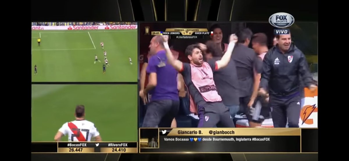debate_millo's tweet photo. Hoy cumple Lux, el verdadero héroe de la Libertadores 2018, metiendo el mejor festejo jamás visto https://t.co/FRR8XyUF3v