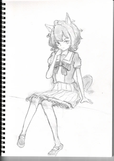 久々にアナログで描くと腕が落ちるもんですな 