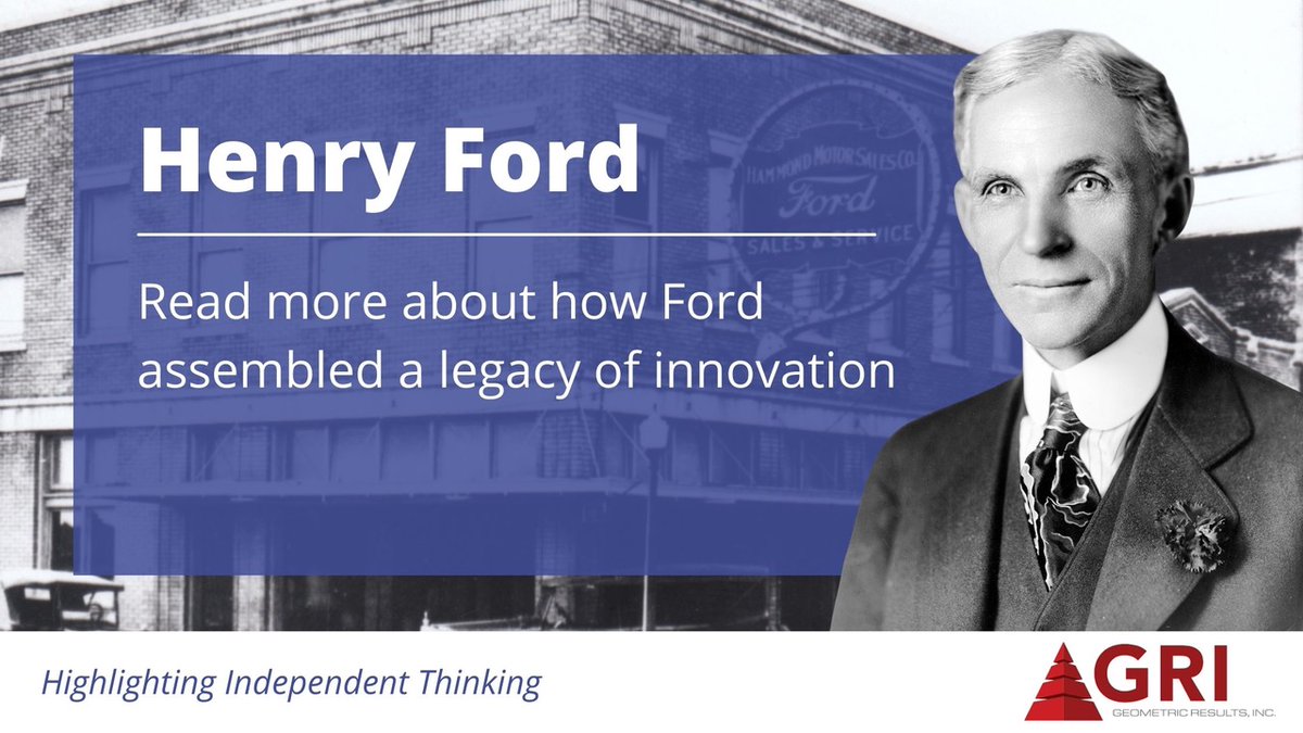 His contributions to his industry influenced the modern-day work model far and wide. Known for supporting workers, Henry Ford instilled a lasting legacy for thinking outside the box...hubs.li/H0Pyf_D0