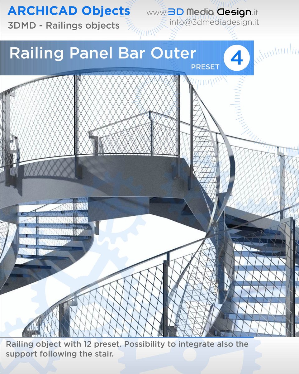 Archicad Railing Objects
3DMediaDesign - Update v.4.6 available

3dmediadesign.it/objects.html

#Archicad #fRailing #Graphisoft #BIM #Buildinginformationmodieling #BIMX #ArchicadUser #archicadrender #Buildinginformationmodeling #archicaddesign #Archicad24 #OpenBIMhdr #BIMcloud